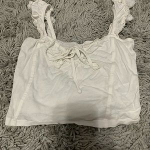 white crop top